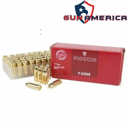 Munição Fiocchi 9MM LUGER 115gr FMJ – Cx 50