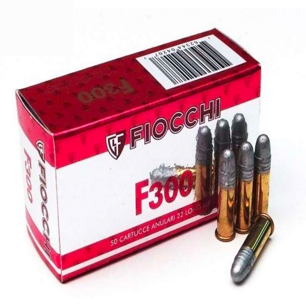 Cartucho Fiocchi .22LR F300 Cx.50un