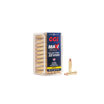 Cartucho CCI .22MAG JHP Max Mag 40gr Cx.50un
