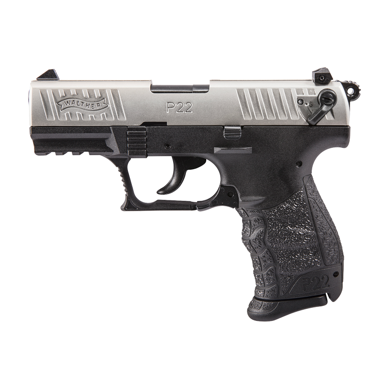 Pistola Semi-Auto P22Q 3.42” NICKEL Cal.22LR WALTHER