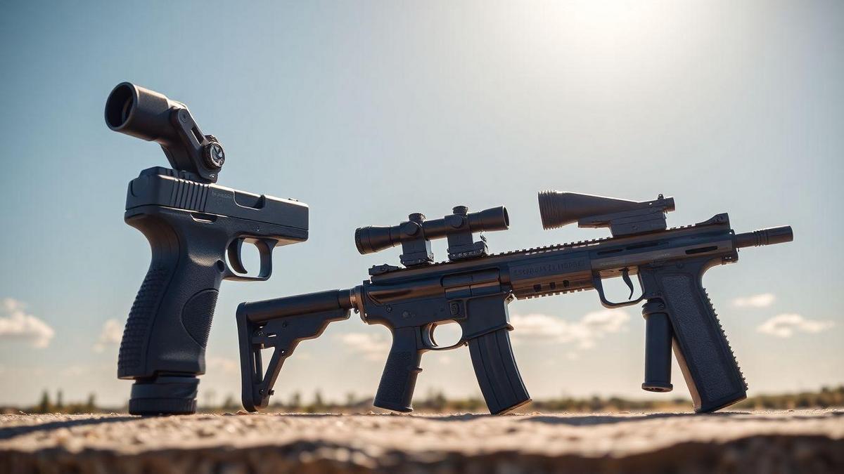 Tipos de armas para iniciantes com menor recuo